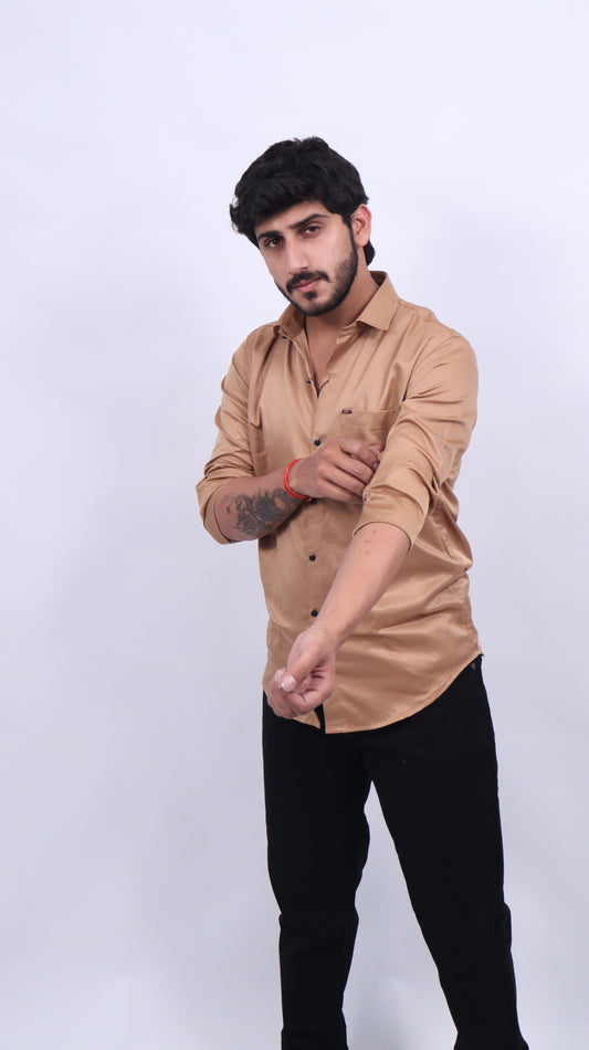 Solid Satin Shirt