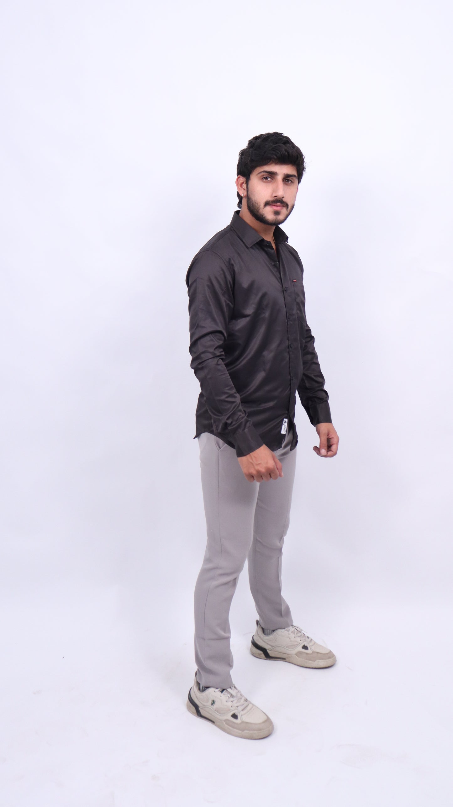 Solid Satin Shirt