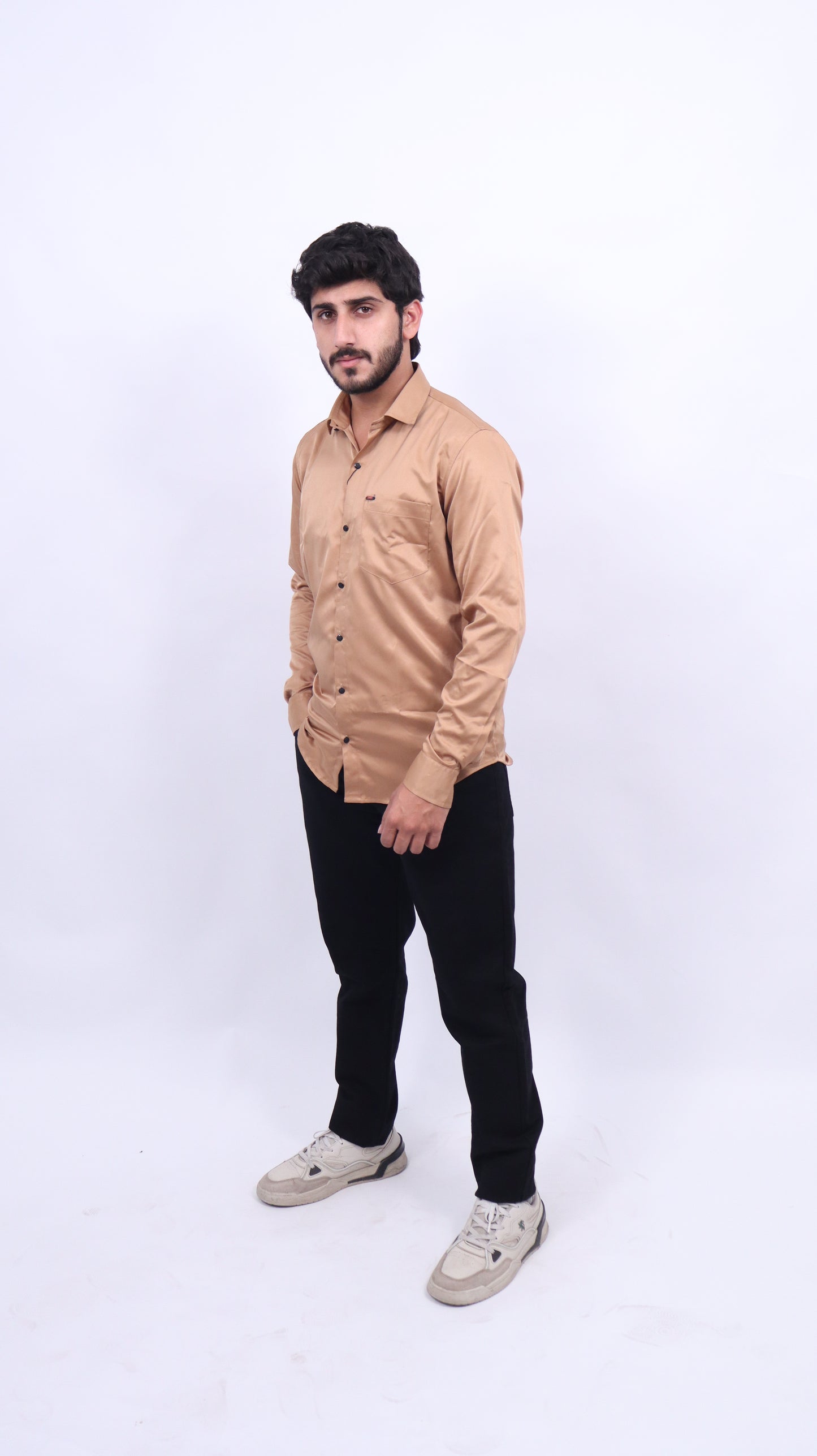 Solid Satin Shirt