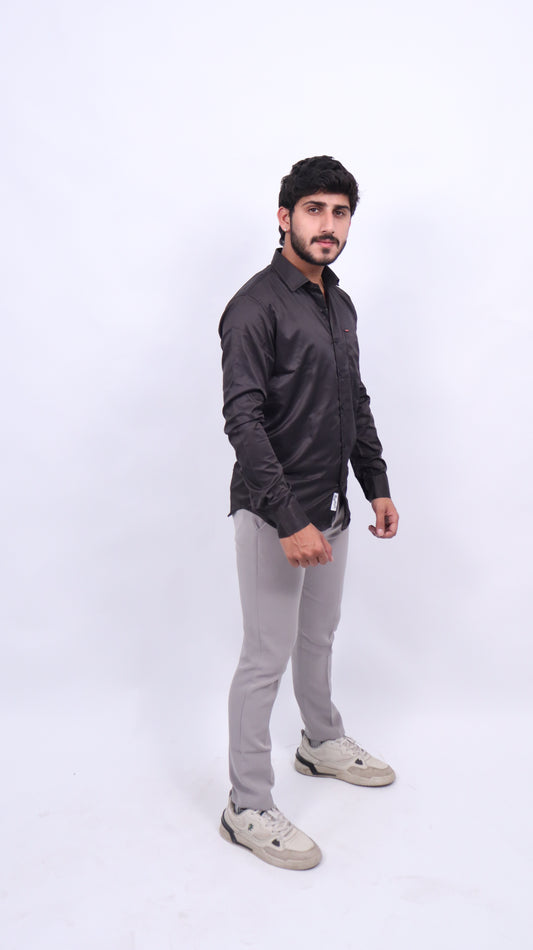 Solid Satin Shirt